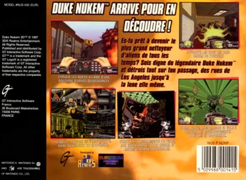 Duke Nukem 64 (France) box cover back